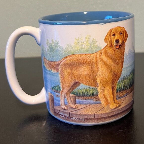 POTPOURRI DESIGNS Golden Retriever Mug w/ Artwork by C.E. Pearson ~ Dog Lover - Picture 2 of 15